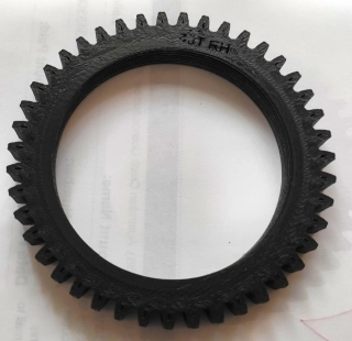 Speedometer gear, internal hub drive on RH, Norton (plastic)